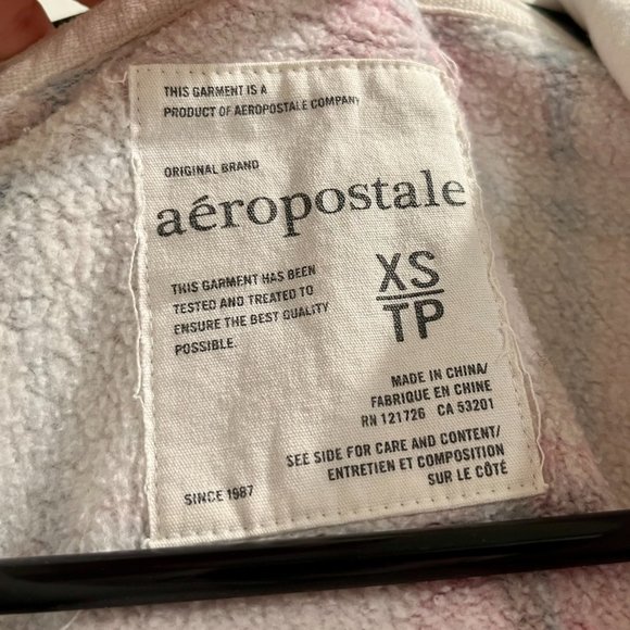 Aeropostale plaid hoodie - Picture 5 of 8